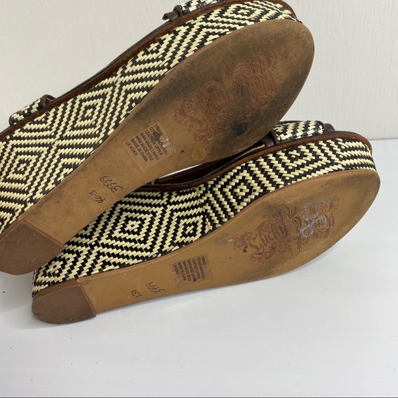 Lucky Brand KoKo Platform Wedge Sandals Heels - Picture 9 of 16